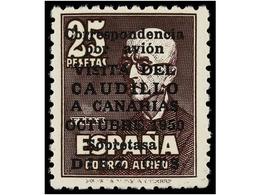 692 ** ESPAÑA. Ed.1088/89, 1090. <B>VIAJE DEL CAUDILLO A CANARIAS.</B> Serie Completa, Correo Y Aérea. LUJO. Cat. 1.330? - Other & Unclassified