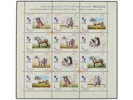 727 ** ESPAÑA. Ed.MP 62. <B>MINIPLIEGOS CABALLOS 1998. </B>8 Minipliegos. Cat. 272?. - Other & Unclassified