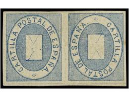 755 * ESPAÑA: FRANQUICIAS POSTALES. Ed.1aii. Pareja <B>CAPICUA.</B> Cat. 190?. - Other & Unclassified