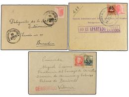 787 ESPAÑA GUERRA CIVIL. 1936-38. <B>ZONA REPUBLICANA.</B> Conjunto De 15 Cartas Circuladas Desde El Frente, Diversos Ma - Sonstige & Ohne Zuordnung