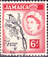 Jamaika - Wimpelschwanz (Trochilus Polytmus) (MiNr: 168) 1956 - Gest Used Obl - Jamaica (...-1961)