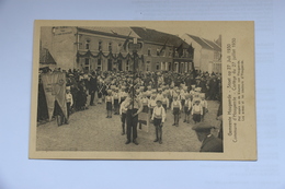 38281 -   Hougaerde  Cortège  Du 27  Juillet  1930 -  Les Armes Et Couleurs  D' Hougaerde - Hoegaarden