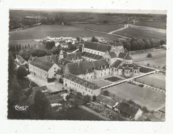 Cp , 36 , FONTGOMBAULT ,l'abbaye ,vue Aerienne , Vierge , Ed. Combier - Autres & Non Classés