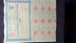 75- PARIS-24- DORDOGNE-RARE OBLIGATION HYPOTHECAIRE PAPETERIES ROTTERSAC 500 FRANCS-M. CHAVOIX NOTAIRE A LALINDE - Industrial