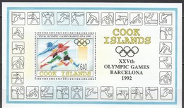 Cook Islands 1992 Yvertn° Bloc 204 *** MNH  Cote 20,00 Euro Sport Jeux Olympiques Barcelona - Cook