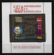 GUINEE EQUATORIALE   BF (  OR ) Oblitere      Football  Fussball Soccer Barcelone Gamper - Used Stamps