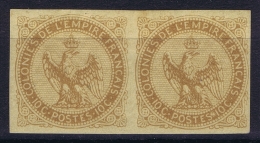 Colonies Générales: Yv Nr 3  Paire MH/* Flz/ Charniere - Águila Imperial