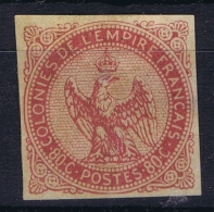 Colonies Générales: Yv Nr 6aMH/* Flz/ Charniere   Signed/ Signé/signiert/ Approvato  Thin - Eagle And Crown