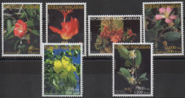 Madagascar Madagaskar 2003 Mi. 2598-2603 Fleurs Flora Flore Blumen Flowers 6 Val. IMPERF NON DENTELES MNH** - Madagaskar (1960-...)