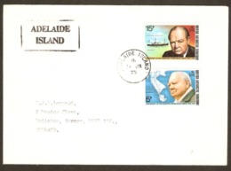 British Antarctic Territory  1975  14th  Jan  Cover Franked Adelaide Island - Storia Postale
