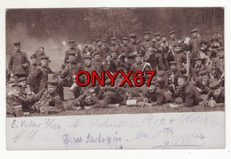 Carte Postale Photo Militaire Allemand Soldat MÜNSINGEN (Allemagne) En Manoeuvre  - 2 SCANS - Muensingen