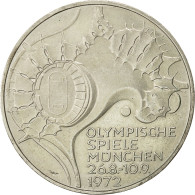 Monnaie, République Fédérale Allemande, 10 Mark, 1972, Karlsruhe, SPL, KM 133 - Andere & Zonder Classificatie