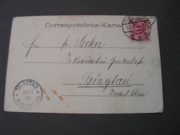 Wien Hoher Markt Geschäfte Nach Deutsch China Kiatschou Ankunft  1904 - Brieven En Documenten