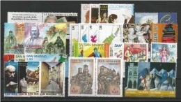 SAN MARINO - 2007 - Annata Completa - 32 Valori - Year Complete ** MNH/VF - Annate Complete