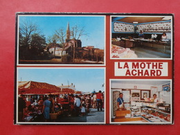 Cpm 85 LA MOTHE ACHARD Multivues  Marche, Commerces ,vue  Pas Courant - La Mothe Achard