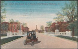 The Bridge, US Naval Training Station, Waukegan, Illinois, 1916 - Woolworth Postcard - Waukegan