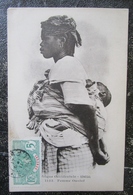 Afrique Occidentale Femme Ouolof   Cpa Timbrée Senegal - Sénégal