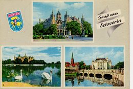 Gruss Aus Schwerin Mecklenburg  Ehemaliges Schloss Schlossteich Staatstheater - Schwerin