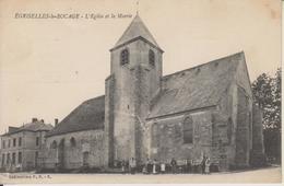 D89 - EGRISELLES LE BOCAGE - L'EGLISE ET LA MAIRIE - (PETITE ANIMATION DEVANT L'EGLISE) - Egriselles Le Bocage