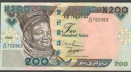 NIGERIA P29a 200 NAIRA  2002 FIRST DATE RARE UNC. - Nigeria