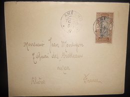Togo , Lettre De Anecho 1917 Pour Lyon - Lettres & Documents