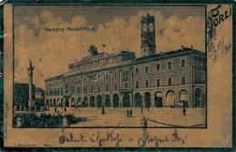 [DC12028] CPA - FORLI' - PALAZZO MUNICIPALE - Viaggiata 1900 - Old Postcard - Forlì