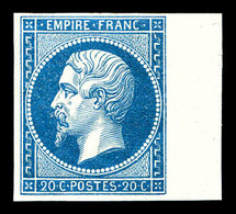 ** N°14B, 20c Type II Bdf Latéral, Fraîcheur Postale. TTB (certificat)  Qualité: ** - 1853-1860 Napoleone III