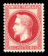 ** N°32a, 80c Rose Carminé, Fraîcheur Postale. SUPERBE. R. (signé Brun/certificat)  Qualité: ** - 1863-1870 Napoleone III Con Gli Allori