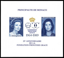 ** MONACO, Blocs Et Feuillets N°48a, Fondation Princesse Grace Non Dentelé, TTB  Qualité: **  Cote: 465 Euros - Blocks & Sheetlets