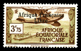 ** AFRIQUE OCCIDENTALE, Poste Aérienne N°16, 3F 75 Brun-rouge Et Vert Gris. TTB (signé Scheller)  Qualité: **  Cote: 324 - Nuovi