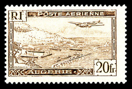 ** ALGERIE, Poste Aérienne N°4A, Avion Survolant La Rade D'Alger Type II, TB  Qualité: **  Cote: 264 Euros - Nuovi