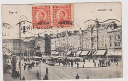 Zagreb Jelacicev Trg, Croazia   - F.p. - Anni 1910 - Kroatië
