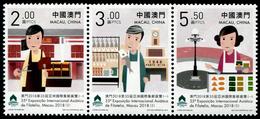 MACAU 2018 - 35e Expo Philatélique Asiatique - 3 Val Neuf // Mnh - Unused Stamps