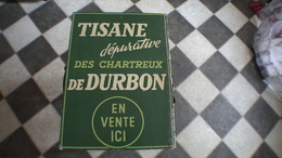 PLAQUE PUBLICITAIRE EN CARTON  Tisane Des Chartreux De Durbon - Plaques En Carton