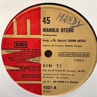 Sencillo Argentino De Manolo Otero Año 1977 - Sonstige - Spanische Musik
