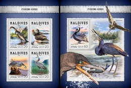 Maldives 2018, Animals, Fishing Birds, 4val In BF+BF - Albatros