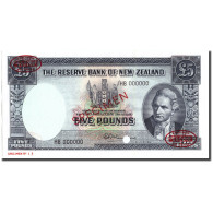 Billet, Nouvelle-Zélande, 5 Pounds, 1956-60, Specimen TDLR, KM:160c, NEUF - Neuseeland