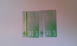 2 TELECARTE - BT Global Cards (Prepagadas)