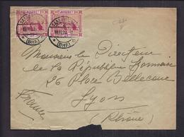 ENVELOPPE SARRE SAAR SAARGEBIET Tàd 18 11 1929 SAARBRUCKEN BHF  TIMBRE  5 25 30 Marcophilie - Storia Postale