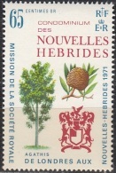 Nouvelles Hebrides 1971 Michel 310 Neuf ** Cote (2005) 1.60 Euro Arbre Agathis Et Armoirie - Ongebruikt