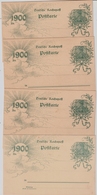 DR, 1900, Jahrhundert-GA 8 Mal Ungebraucht,  #a590 - Postkarten