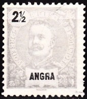 ANGRA  (Açores) - 1897,  D. Carlos I.  2 1/2 R.    D. 11 3/4 X 12   (*) MNG  MUNDIFIL Nº 13 - Angra