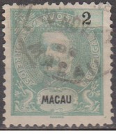 MACAU - 1903,  D. Carlos I. Novas Cores E Valores,  2 A.   D. 11 3/4 X 12   (o)  MUNDIFIL  Nº 129 - Oblitérés