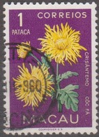 MACAU - 1953,  Flores De Macau, 1 P.   D. 12   (o)   MUNDIFIL  Nº 381 - Gebraucht