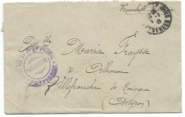 ENVELOPPE PERPIGNAN PYRENEES ORIENTALES / 24° COLONIAL / FRANCHISE MILITAIRE / 1919 - WW I
