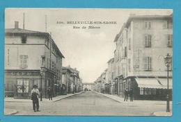 CPA 550 - Rue De Mâcon BELLEVILLE-SUR-SAÔNE 69 - Belleville Sur Saone