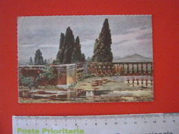 CA10 - ITALIA ROMA - VG. NO 1920 - ACQUARELLO TIVOLI TERRAZZA DELLA VILLA D' ESTE - Parks & Gärten