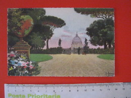 CA10 - ITALIA ROMA - VG. NO 1920 - ACQUARELLO VILLA DORIA PANPHILI - Parks & Gärten