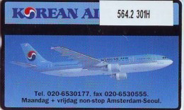 Telefoonkaart  LANDIS&GYR NEDERLAND * RCZ.564.2  301H  *Korean Air Cargo * AIRPLANE * TK * ONGEBRUIKT * MINT - Avions