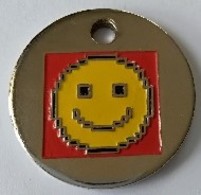 Jeton De Caddie - Emoticone - En Métal - - Jetons De Caddies